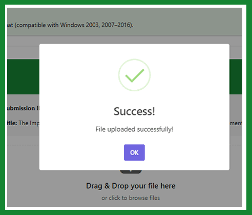 Acceptance Notification